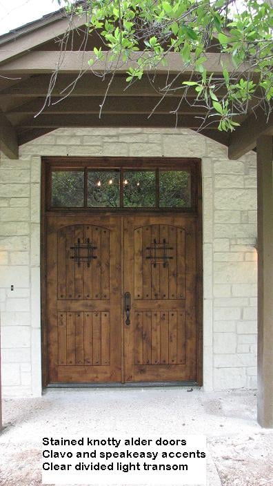 Custom Knotty Alder Entry Doors in Austin, Texas