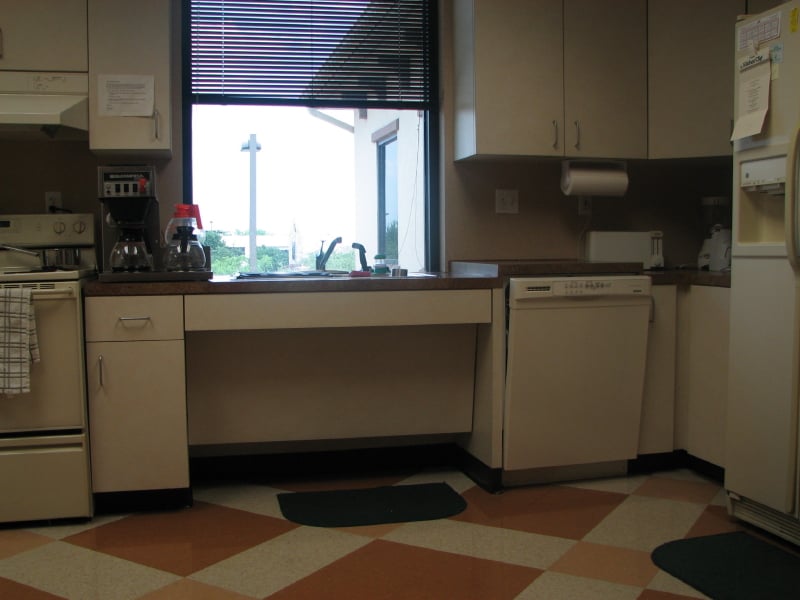 Commercial breakroom cabinetry in Austin, Texas