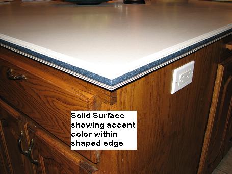 Solid Surface cabinet tops in Austin, Texas