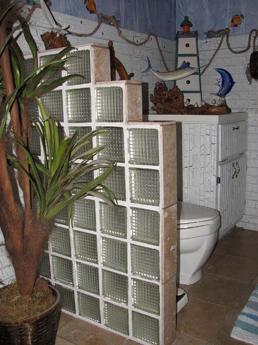 glass block designs in Austin, Texas