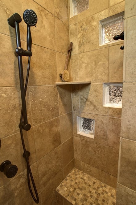 Natural Travertine Marble Shower