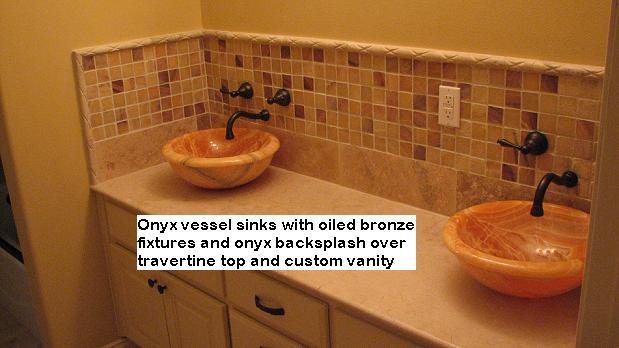 Onyx Vessels With Onyx Splash