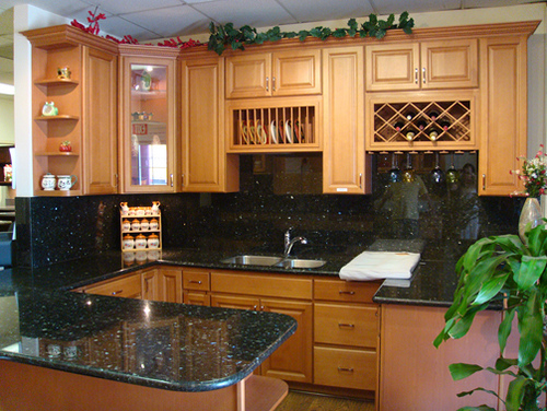 Fine cabinetry enhances all our Kitchen Upgrades