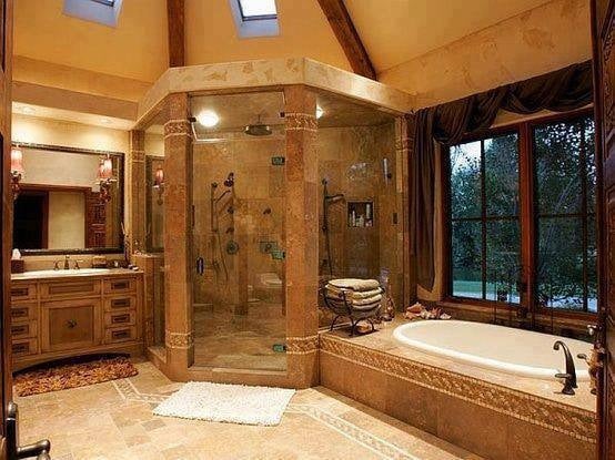 Custom walk in shower designs