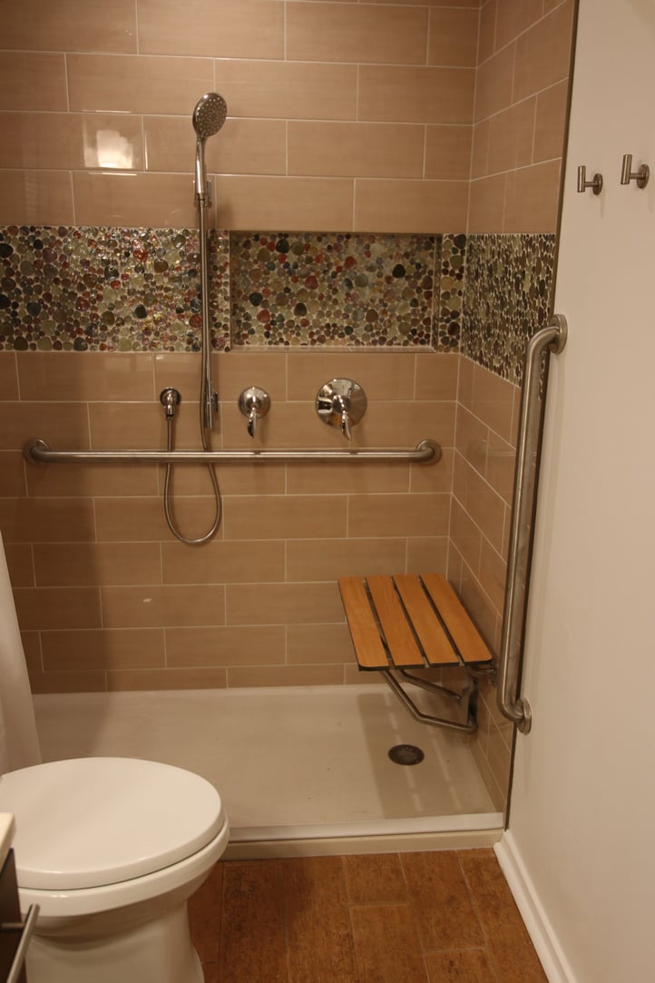 Accessible shower in Austin