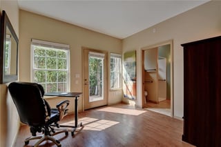 A sleek universal design multigenerational living situation for aging in place.