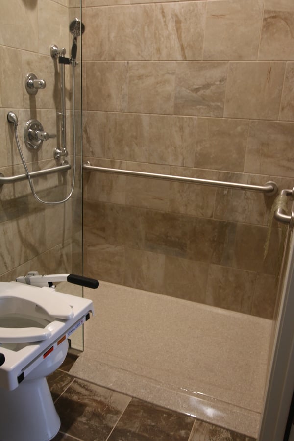 handicap bathroom design in Austin