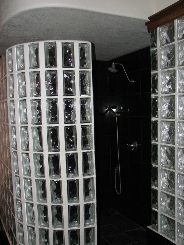 Glass Block Shower Designs In Austin