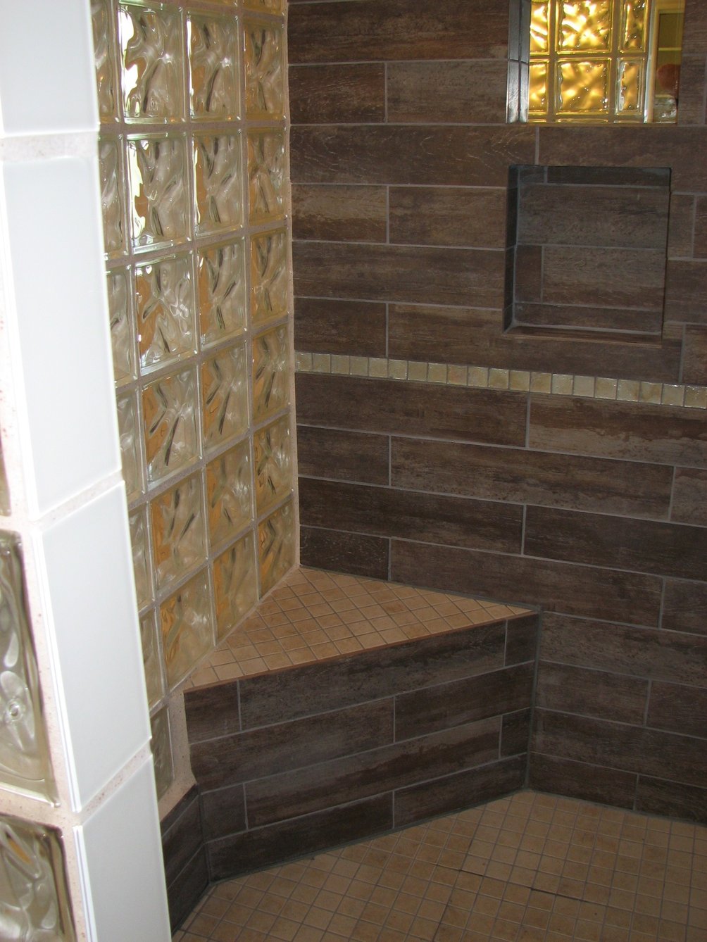 Glass Block Shower Design